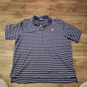 Polo Golf Ralph Lauren Blue White Striped Men's Pullover Shirt  Sz L